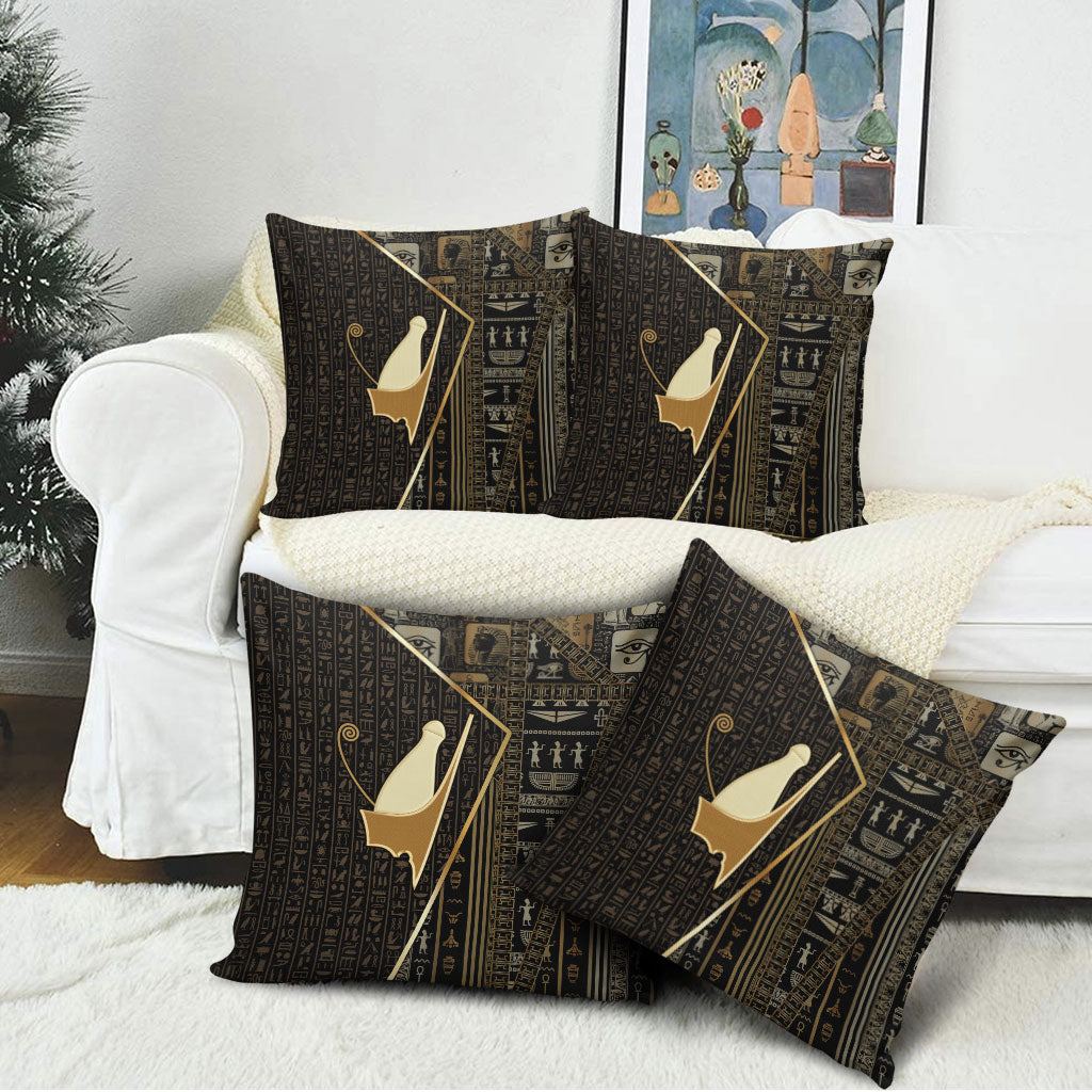 Egypt Pschent Crown Pillow Cover Ancient Mythology Unified Pharaoh