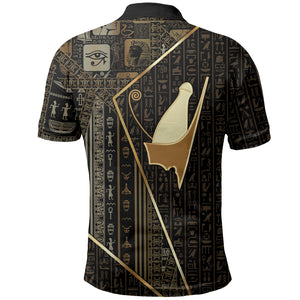 Egypt Pschent Crown Polo Shirt Ancient Mythology Unified Pharaoh