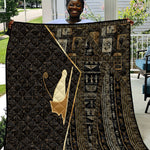 Egypt Pschent Crown Quilt Ancient Mythology Unified Pharaoh