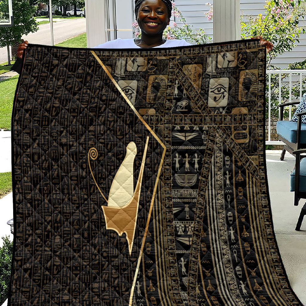 Egypt Pschent Crown Quilt Ancient Mythology Unified Pharaoh