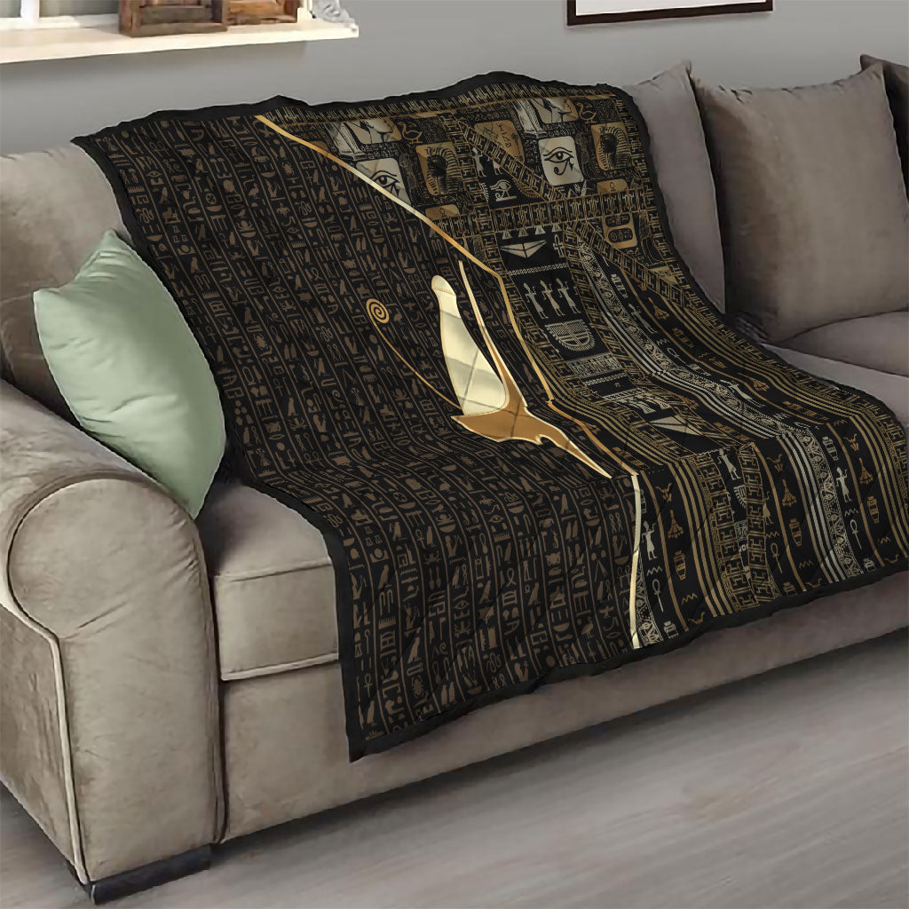 Egypt Pschent Crown Quilt Ancient Mythology Unified Pharaoh