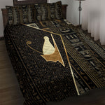 Egypt Pschent Crown Quilt Bed Set Ancient Mythology Unified Pharaoh