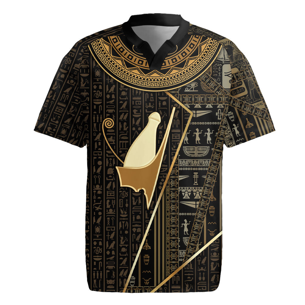 Egypt Pschent Crown Rugby Jersey Ancient Mythology Unified Pharaoh