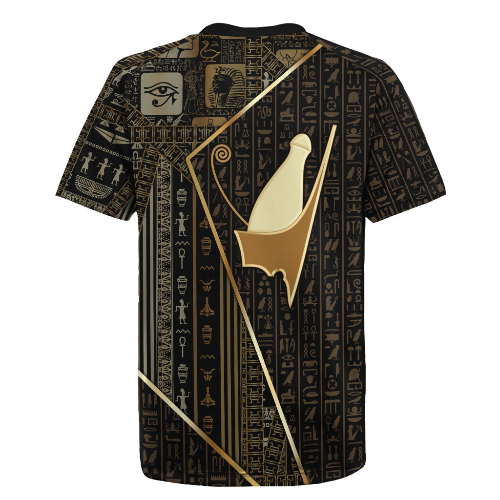 Egypt Pschent Crown Rugby Jersey Ancient Mythology Unified Pharaoh