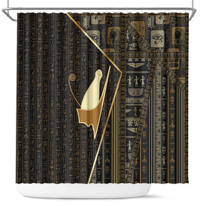 Egypt Pschent Crown Shower Curtain Ancient Mythology Unified Pharaoh