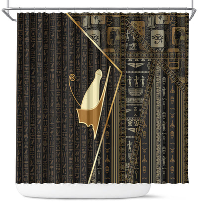 Egypt Pschent Crown Shower Curtain Ancient Mythology Unified Pharaoh