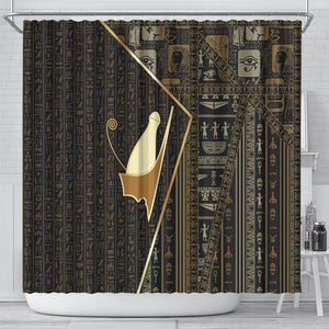 Egypt Pschent Crown Shower Curtain Ancient Mythology Unified Pharaoh