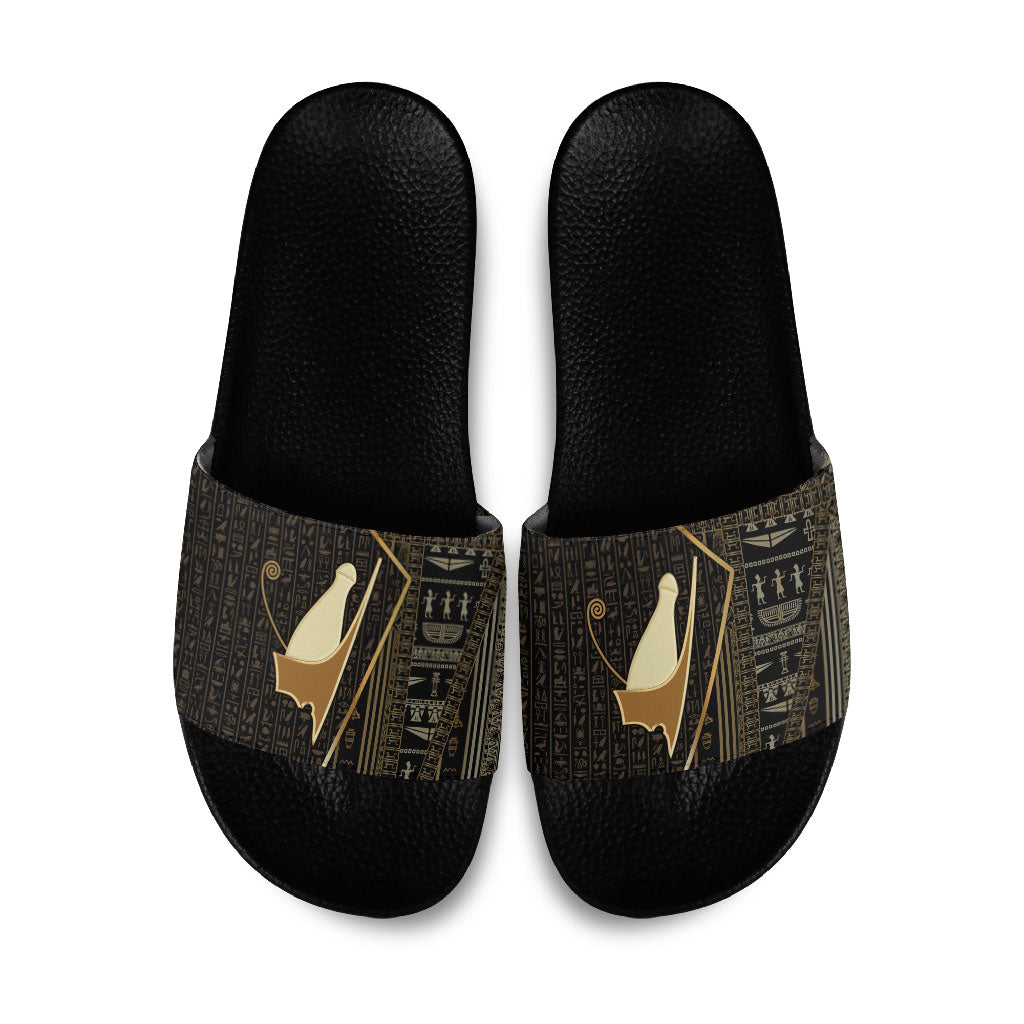 Egypt Pschent Crown Slide Sandals Ancient Mythology Unified Pharaoh