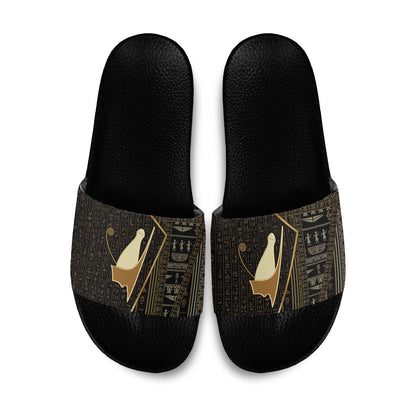 Egypt Pschent Crown Slide Sandals Ancient Mythology Unified Pharaoh
