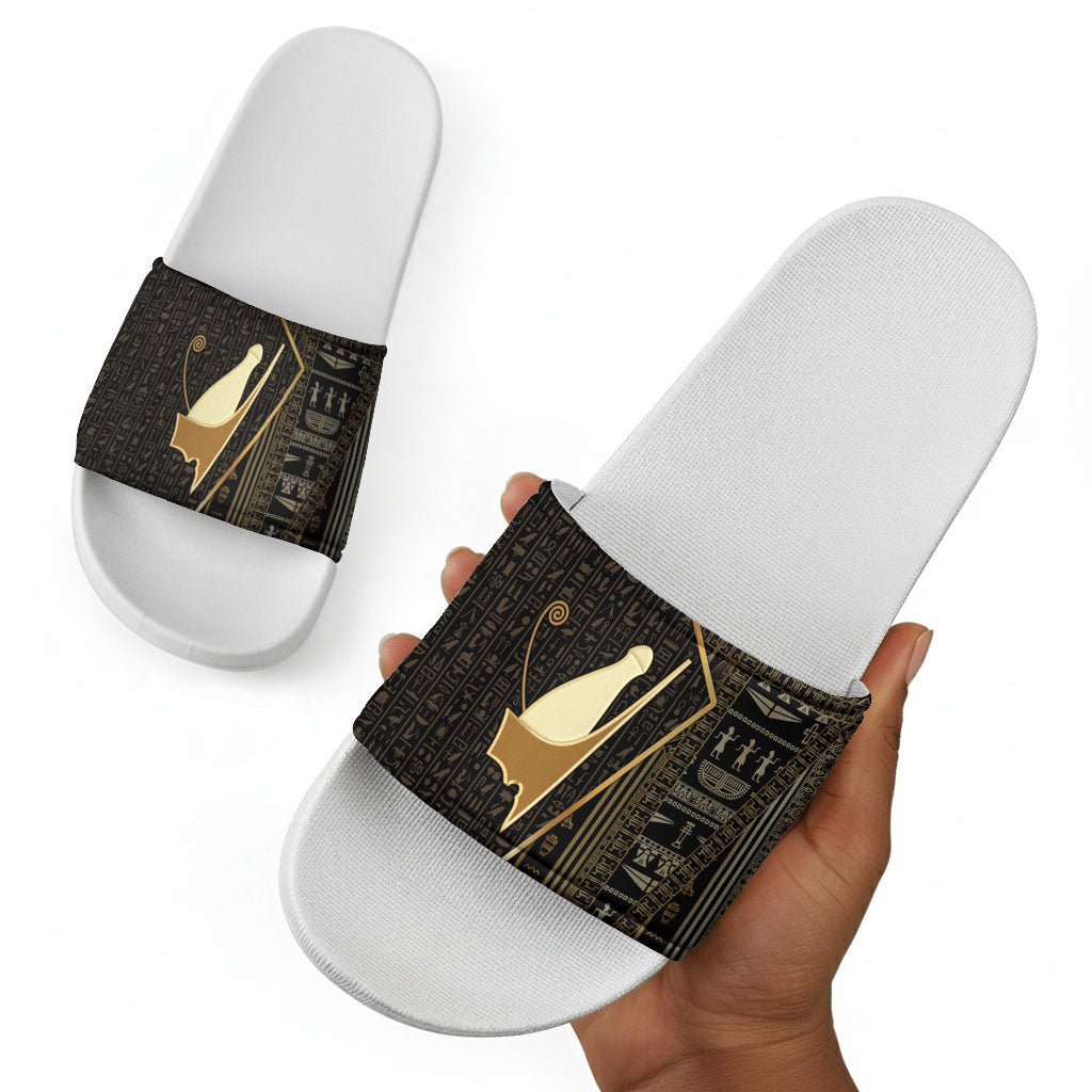 Egypt Pschent Crown Slide Sandals Ancient Mythology Unified Pharaoh