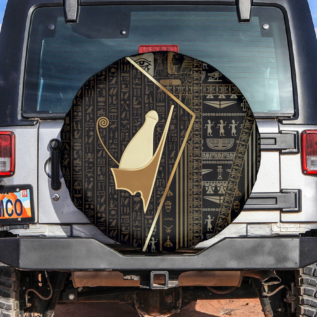Egypt Pschent Crown Spare Tire Cover Ancient Mythology Unified Pharaoh