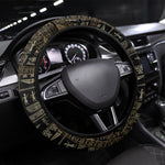 Egypt Pschent Crown Steering Wheel Cover Ancient Mythology Unified Pharaoh