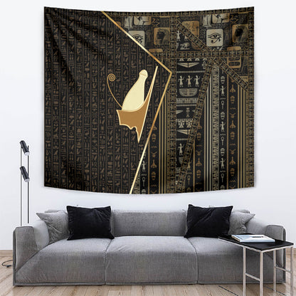 Egypt Pschent Crown Tapestry Ancient Mythology Unified Pharaoh