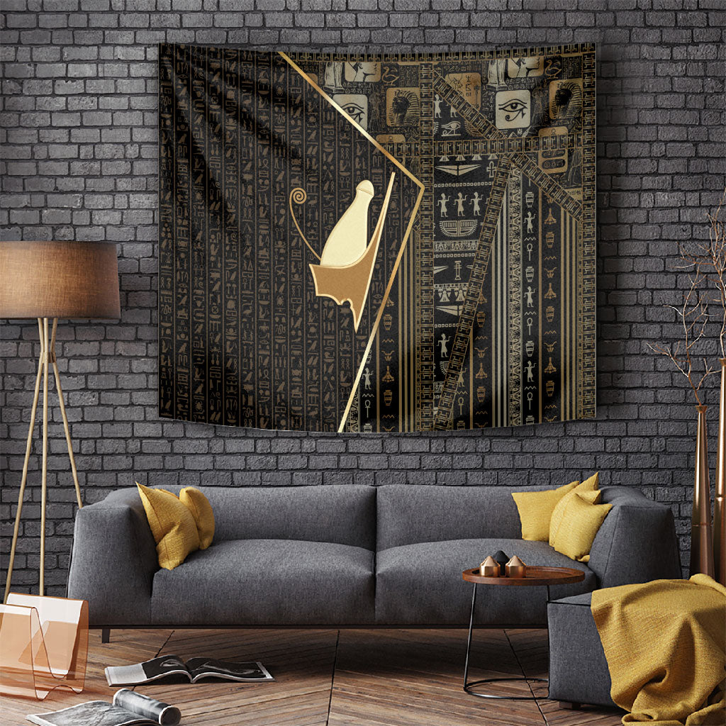 Egypt Pschent Crown Tapestry Ancient Mythology Unified Pharaoh