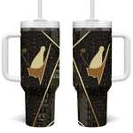 Egypt Pschent Crown Tumbler With Handle Ancient Mythology Unified Pharaoh