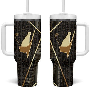 Egypt Pschent Crown Tumbler With Handle Ancient Mythology Unified Pharaoh