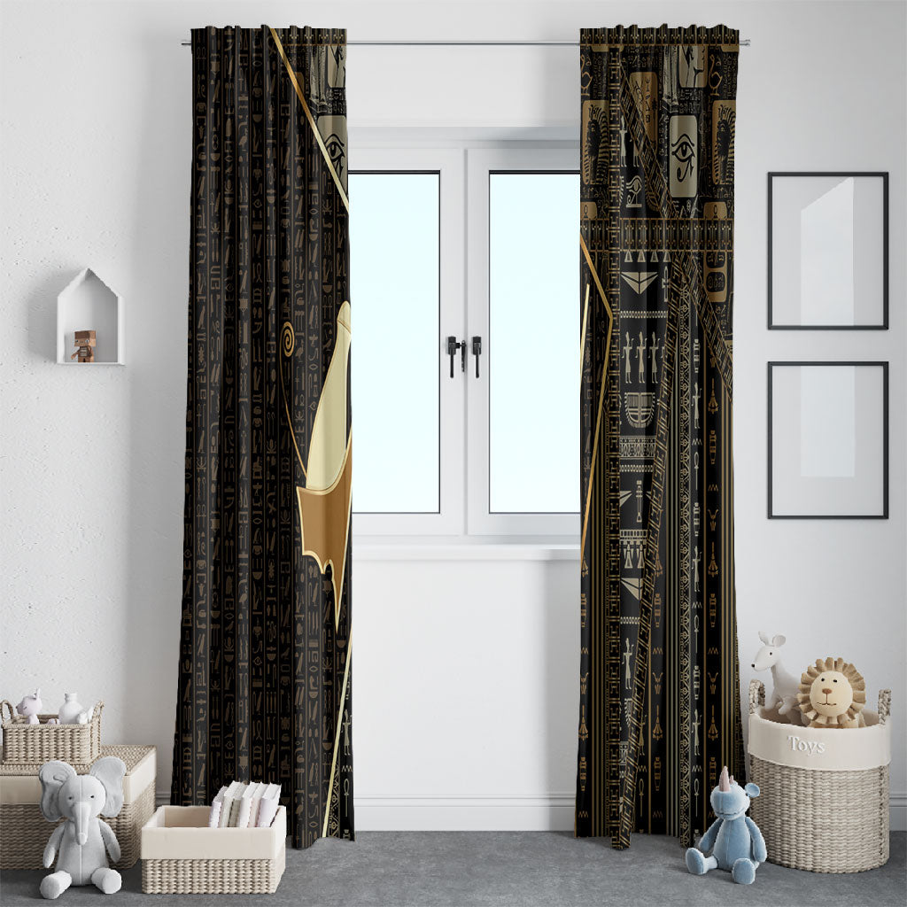 Egypt Pschent Crown Window Curtain Ancient Mythology Unified Pharaoh