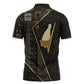 Egypt Pschent Crown Zipper Polo Shirt Ancient Mythology Unified Pharaoh