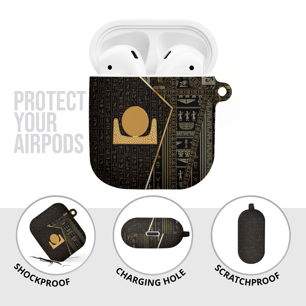 Egypt Akhet AirPods Case Ancient Mythology Horizon Sun Disk