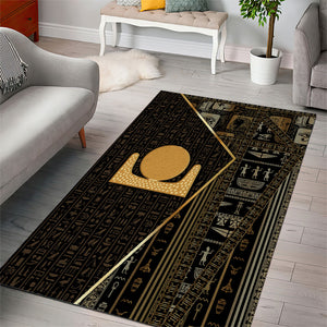 Egypt Akhet Area Rug Ancient Mythology Horizon Sun Disk