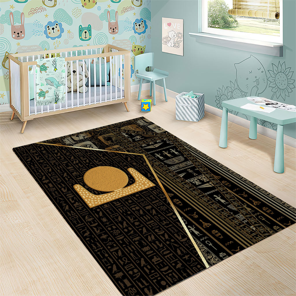 Egypt Akhet Area Rug Ancient Mythology Horizon Sun Disk