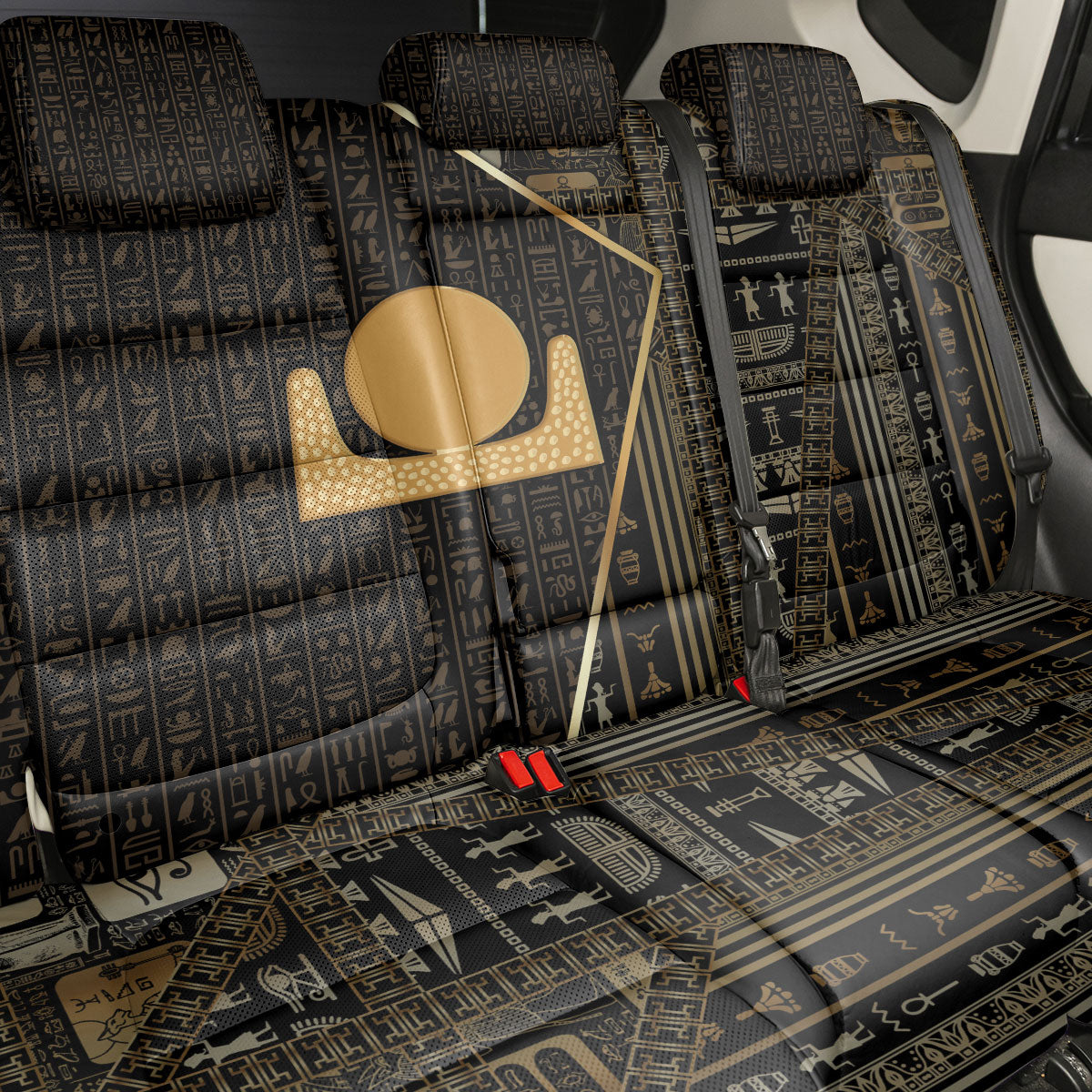 Egypt Akhet Back Car Seat Cover Ancient Mythology Horizon Sun Disk