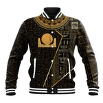 Egypt Akhet Baseball Jacket Ancient Mythology Horizon Sun Disk
