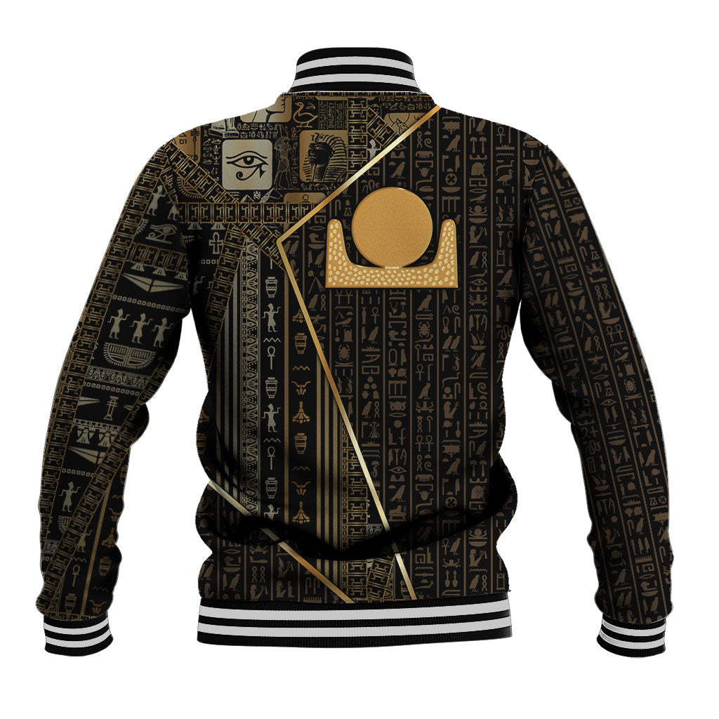 Egypt Akhet Baseball Jacket Ancient Mythology Horizon Sun Disk