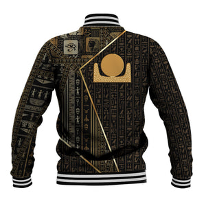 Egypt Akhet Baseball Jacket Ancient Mythology Horizon Sun Disk
