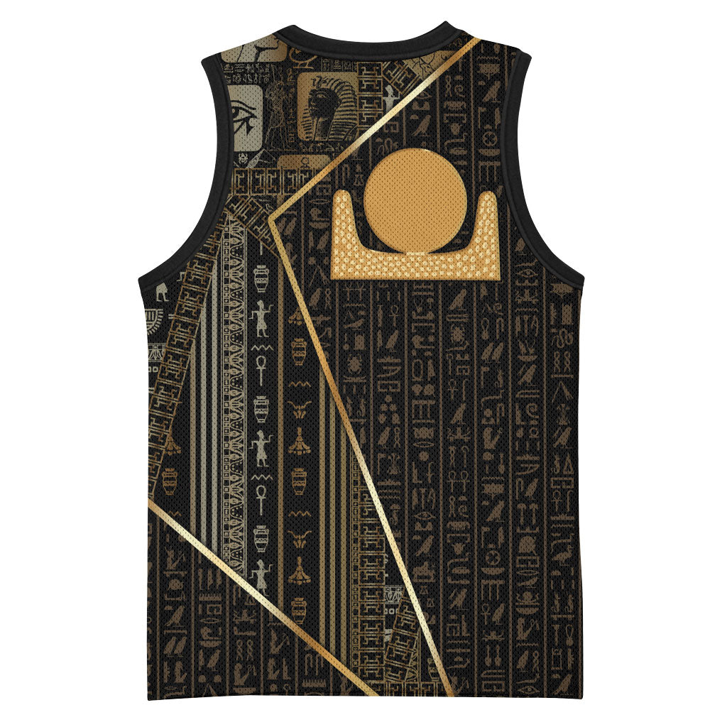 Egypt Akhet Basketball Jersey Ancient Mythology Horizon Sun Disk