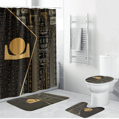 Egypt Akhet Bathroom Set Ancient Mythology Horizon Sun Disk