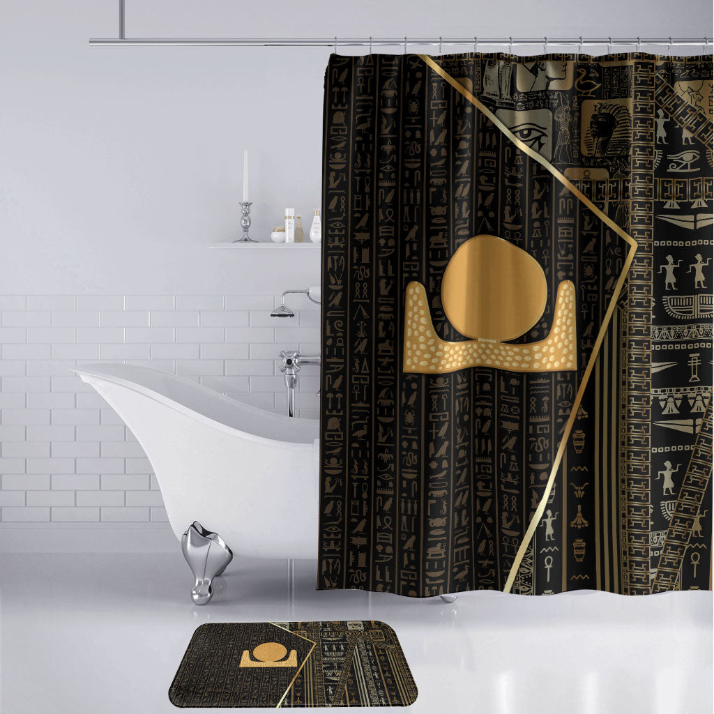 Egypt Akhet Bathroom Set Ancient Mythology Horizon Sun Disk