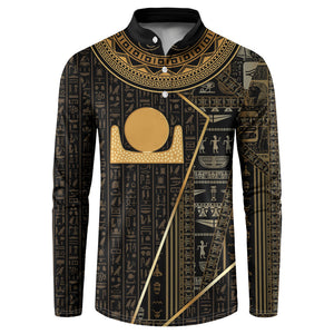 Egypt Akhet Button Sweatshirt Ancient Mythology Horizon Sun Disk