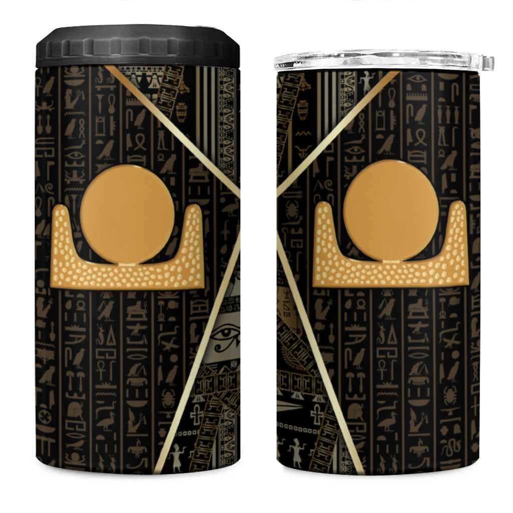 Egypt Akhet 4 in 1 Can Cooler Tumbler Ancient Mythology Horizon Sun Disk