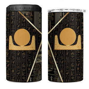 Egypt Akhet 4 in 1 Can Cooler Tumbler Ancient Mythology Horizon Sun Disk