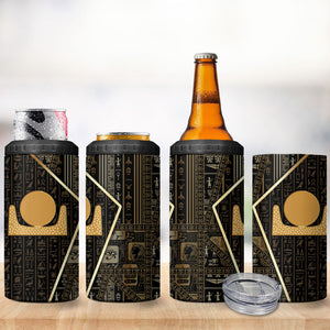 Egypt Akhet 4 in 1 Can Cooler Tumbler Ancient Mythology Horizon Sun Disk