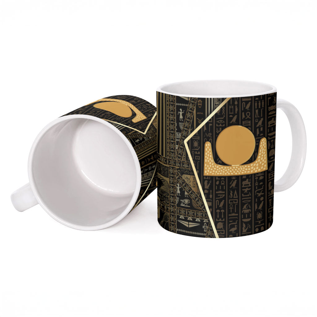 Egypt Akhet Ceramic Mug Ancient Mythology Horizon Sun Disk