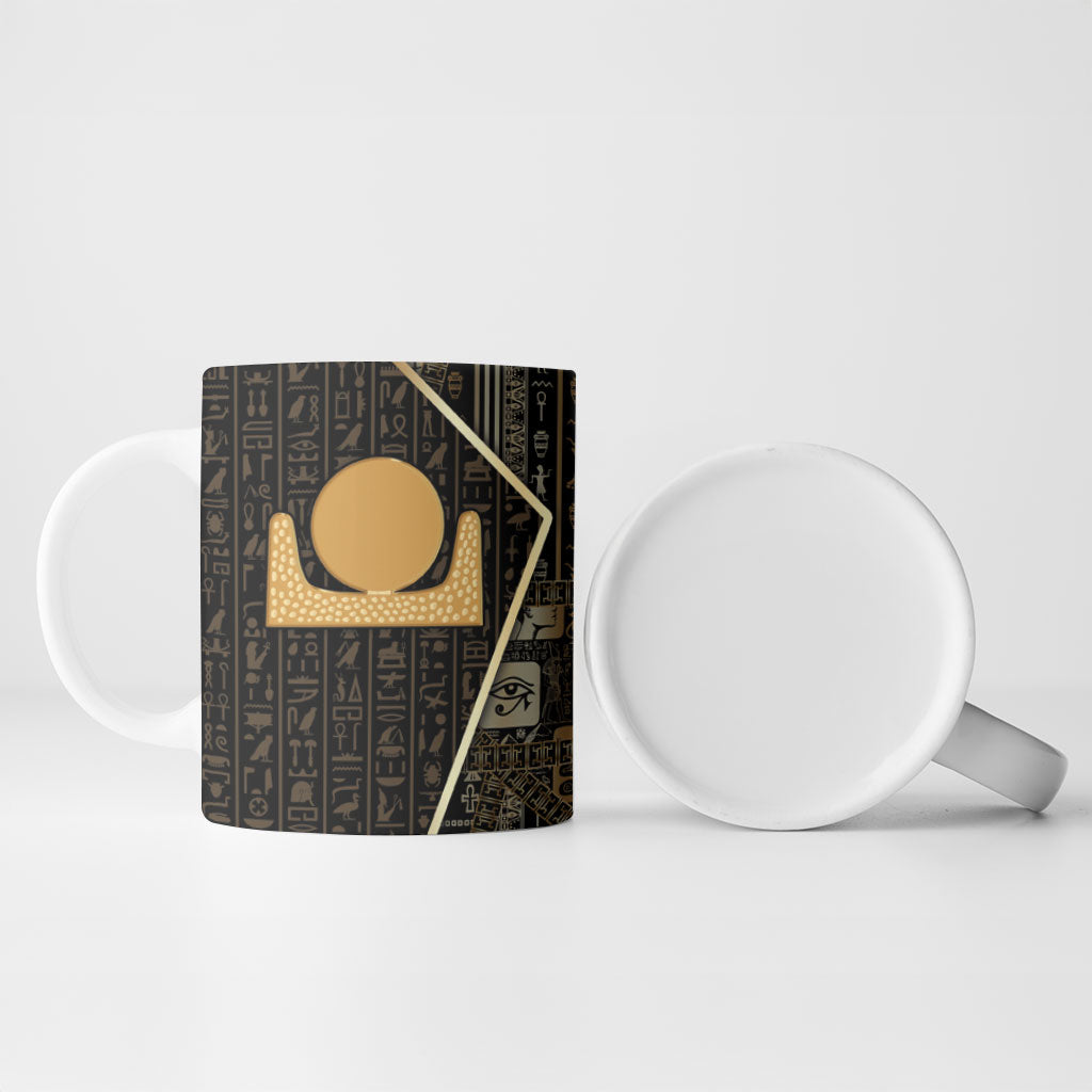 Egypt Akhet Ceramic Mug Ancient Mythology Horizon Sun Disk