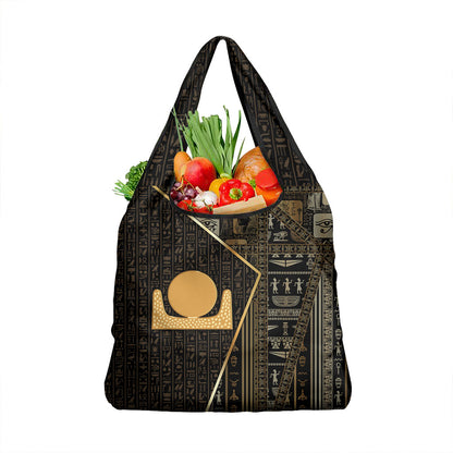 Egypt Akhet Grocery Bag Ancient Mythology Horizon Sun Disk