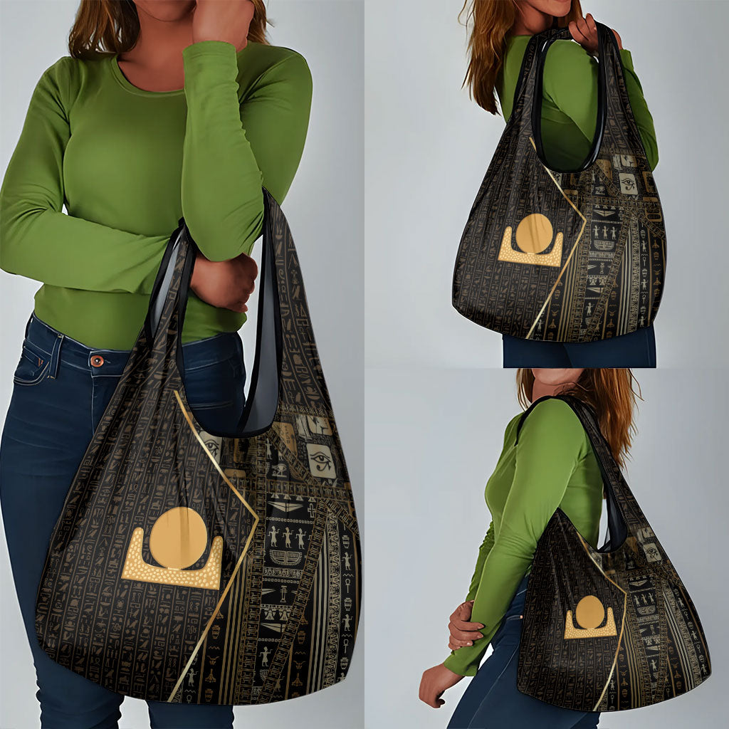 Egypt Akhet Grocery Bag Ancient Mythology Horizon Sun Disk
