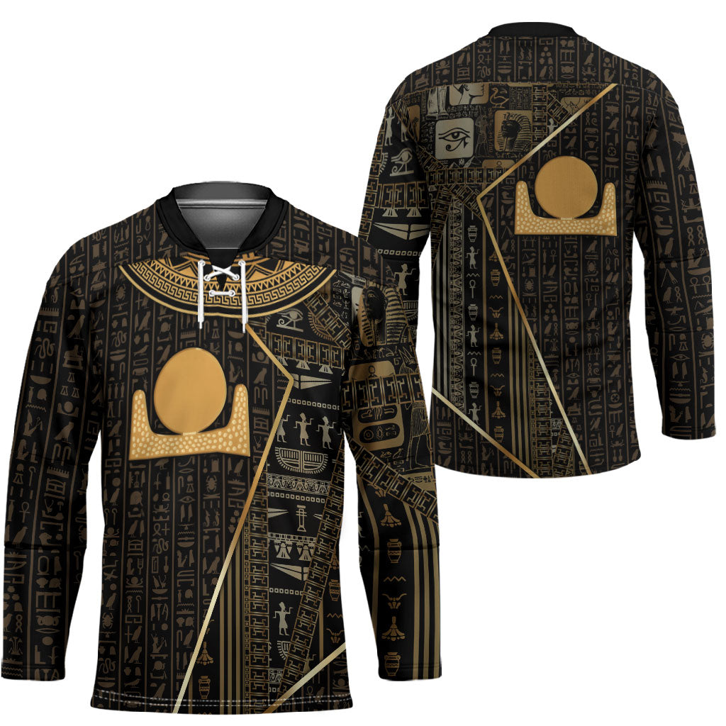 Egypt Akhet Hockey Jersey Ancient Mythology Horizon Sun Disk