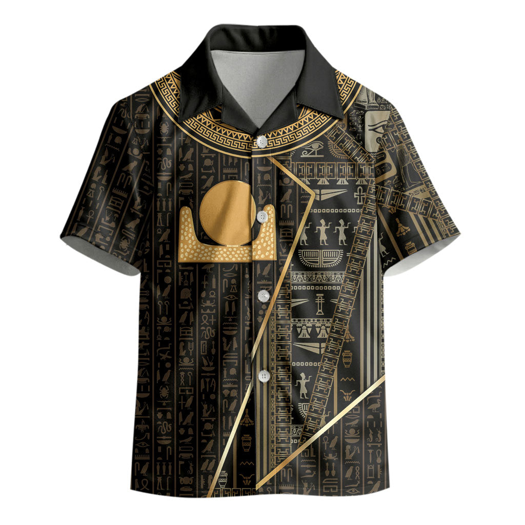 Egypt Akhet Kid Hawaiian Shirt Ancient Mythology Horizon Sun Disk
