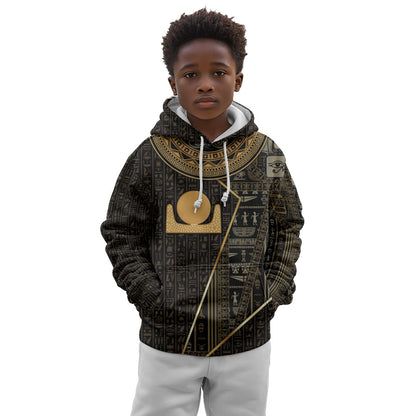Egypt Akhet Kid Hoodie Ancient Mythology Horizon Sun Disk