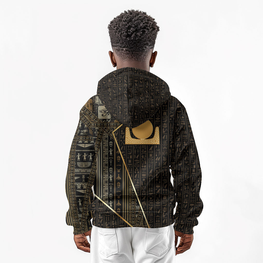 Egypt Akhet Kid Hoodie Ancient Mythology Horizon Sun Disk
