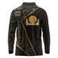 Egypt Akhet Long Sleeve Polo Shirt Ancient Mythology Horizon Sun Disk