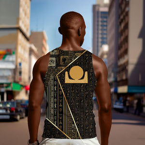 Egypt Akhet Men Tank Top Ancient Mythology Horizon Sun Disk