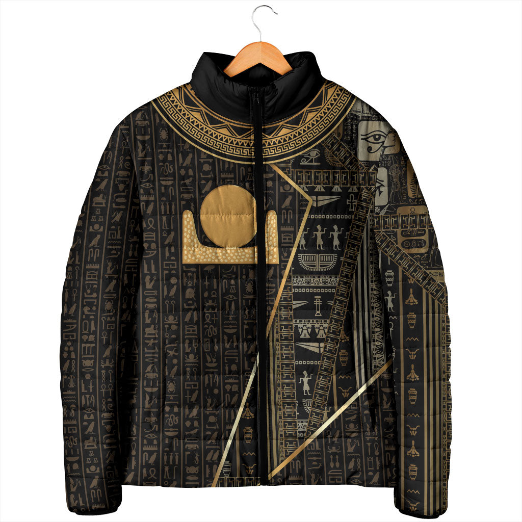 Egypt Akhet Padded Jacket Ancient Mythology Horizon Sun Disk