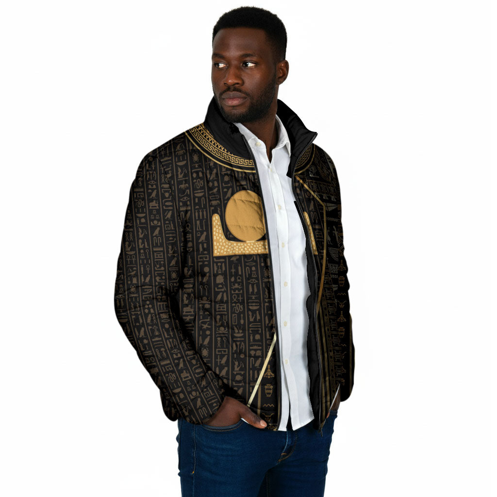 Egypt Akhet Padded Jacket Ancient Mythology Horizon Sun Disk