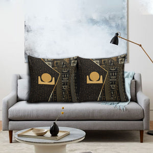 Egypt Akhet Pillow Cover Ancient Mythology Horizon Sun Disk