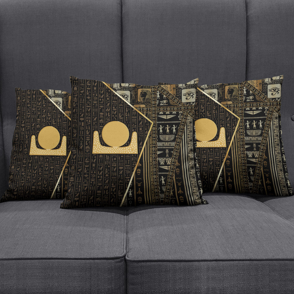 Egypt Akhet Pillow Cover Ancient Mythology Horizon Sun Disk